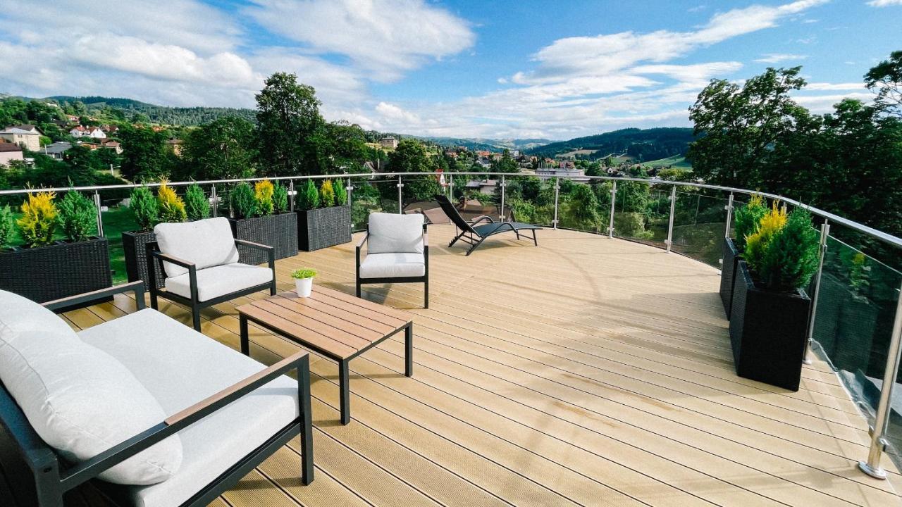 拉布卡Penthouse Sloneczna Rapsodia - Blisko Parku Zdrojowego - Duzy Taras Na Dachu - Piekny Widok - Winda - Garaz公寓 外观 照片