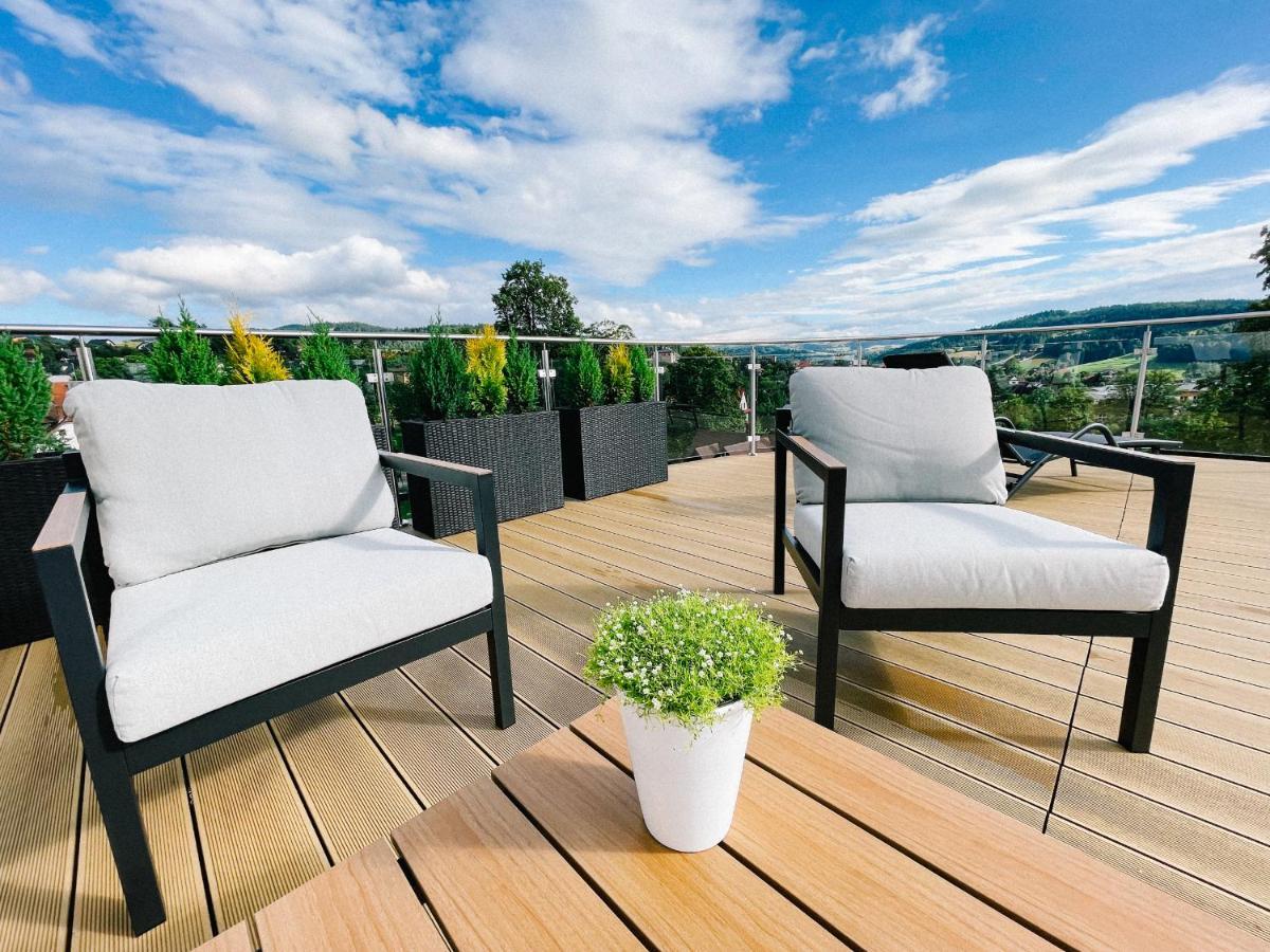 拉布卡Penthouse Sloneczna Rapsodia - Blisko Parku Zdrojowego - Duzy Taras Na Dachu - Piekny Widok - Winda - Garaz公寓 外观 照片
